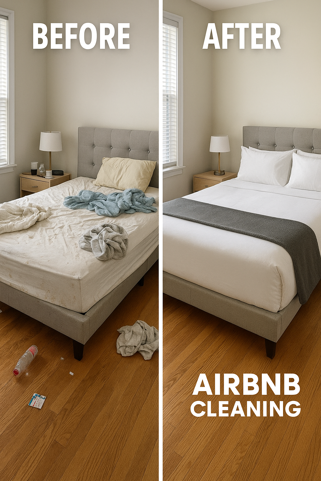 Bedroom Before and After